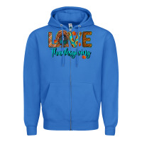 True Royal love thanksgiving turkey Zipper Hoodie - RanaPortraitStore