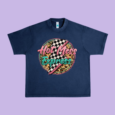 Hot Mess Express Urban Heavy Tee Designed By Maliassmallbusiness