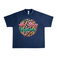 Navy hot mess express Urban Heavy Tee - MaliasSmallBusiness