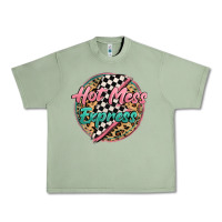 Oil Green hot mess express Urban Heavy Tee - MaliasSmallBusiness