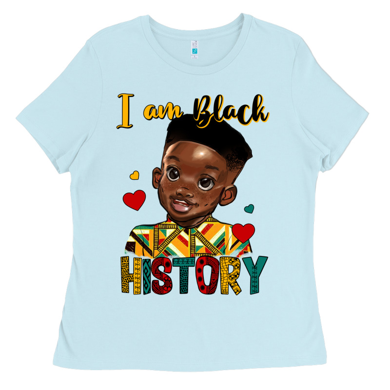 I Am Black History Black Boy Ladies Tee by HRA Design Shop | Teevron