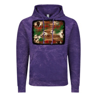 Cloud Purple christmas buffalo plaid cowhide background Vintage Hoodie - Jasminsmagicworld
