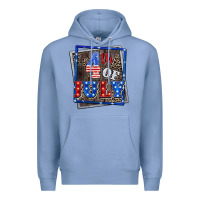 Colony Blue 4th of july Premium Hoodie - CowGirlArtShop