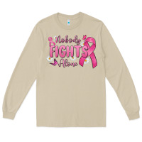 Mushroom nobody fights alone Long Sleeve Tee - MaliasSmallBusiness