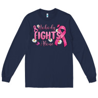 Navy nobody fights alone Long Sleeve Tee - MaliasSmallBusiness