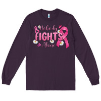 Plum nobody fights alone Long Sleeve Tee - MaliasSmallBusiness