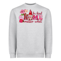Heather Grey be kind gnome matter what Heavyweight Sweatshirt - NancyCooperArtShop