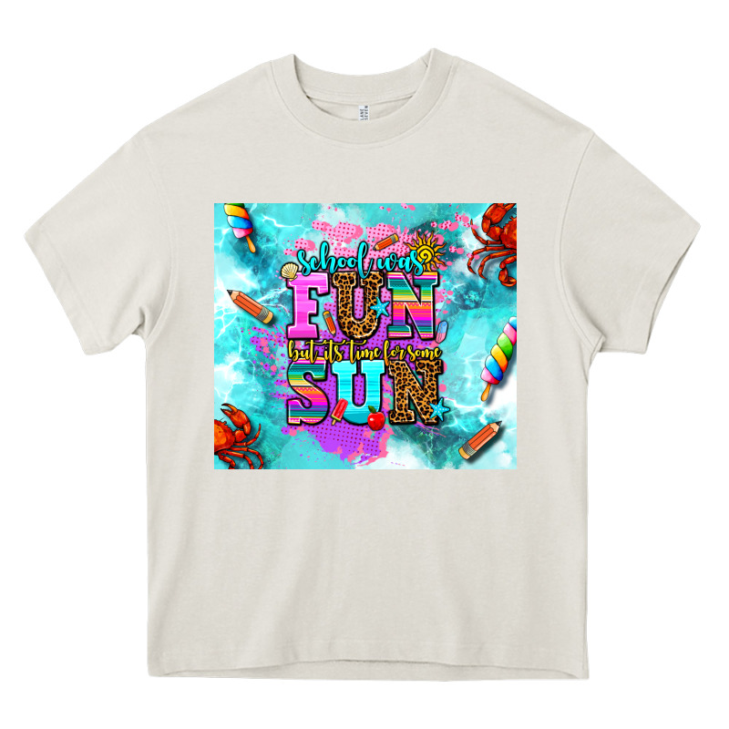 Summer Break And School Heavy Core Tee by AdoDesignShop | Teevron