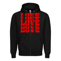 Black Love Zipper Hoodie - Bettercallsaul