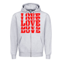 Heather Grey Love Zipper Hoodie - Bettercallsaul