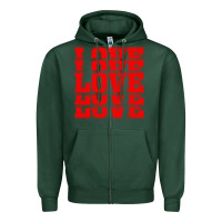 Sports Green Love Zipper Hoodie - Bettercallsaul