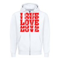 White Love Zipper Hoodie - Bettercallsaul
