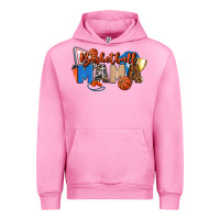 Fuchsia Pink basketball mama Urban Hoodie - FaDigitalArtStudio