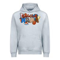 Heather Grey basketball mama Urban Hoodie - FaDigitalArtStudio
