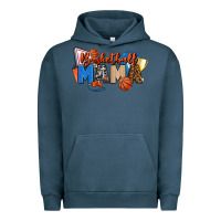 Pigment Midnight Navy basketball mama Urban Hoodie - FaDigitalArtStudio