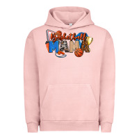 Pigment Salmon basketball mama Urban Hoodie - FaDigitalArtStudio