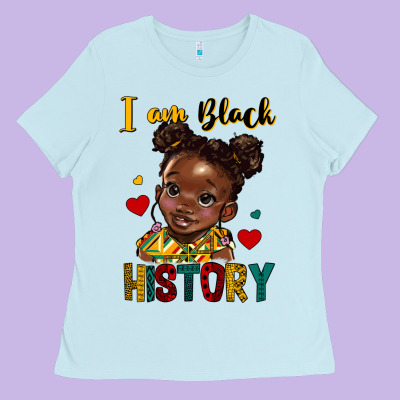 I Am Black History Ladies Tee Designed By Hra Design Shop