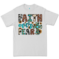 Dove Grey faith over fear Premium Tee - JahusDesignShop