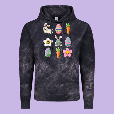 Easter Doodles Vintage Hoodie Designed By Maliassmallbusiness