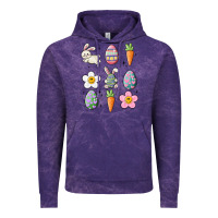 Cloud Purple easter doodles Vintage Hoodie - MaliasSmallBusiness