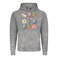 Cloud Rock easter doodles Vintage Hoodie - MaliasSmallBusiness