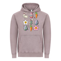 Vintage Zinc easter doodles Vintage Hoodie - MaliasSmallBusiness