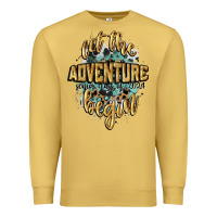Antique Gold let the adventure begin 2024 Premium Sweatshirt - CowGirlArtShop
