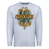 Heather Grey let the adventure begin 2024 Premium Sweatshirt - CowGirlArtShop