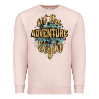 Pale Pink let the adventure begin 2024 Premium Sweatshirt - CowGirlArtShop