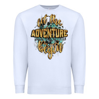 White let the adventure begin 2024 Premium Sweatshirt - CowGirlArtShop