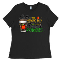 Black coffee gives me teacher powers Ladies Tee - CowhideDigitalArt