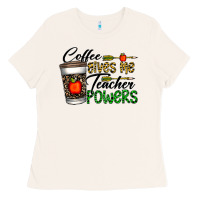 Bone coffee gives me teacher powers Ladies Tee - CowhideDigitalArt