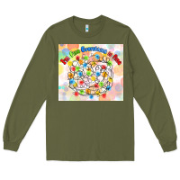 Army Green im fine everything is fine with lights Long Sleeve Tee - MaliasSmallBusiness