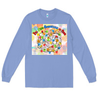Colony Blue im fine everything is fine with lights Long Sleeve Tee - MaliasSmallBusiness