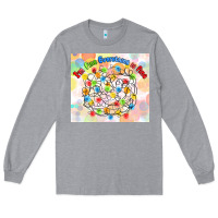Heather Grey im fine everything is fine with lights Long Sleeve Tee - MaliasSmallBusiness