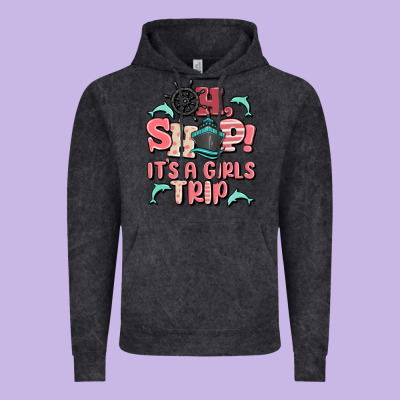 Oh Ship It's A Girls Trip Vintage Hoodie Designed By Maliassmallbusiness