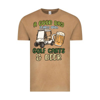 Vintage Camel a god day starts with golf carts and beer Vintage Tee - MaliasSmallBusiness