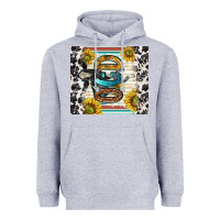 Heather Grey ocd with cow Heavyweight Hoodie - TumblerDesignByShophia