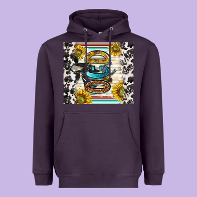 Ocd With Cow Heavyweight Hoodie Designed By Tumblerdesignbyshophia