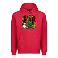 Cardinal snowman trees coaster Premium Hoodie - JahusDesignShop