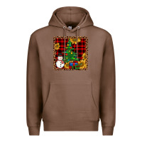 Chestnut snowman trees coaster Premium Hoodie - JahusDesignShop