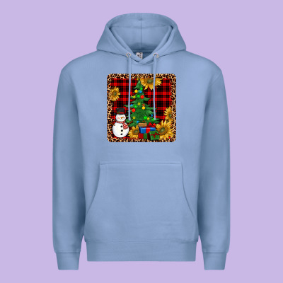 Snowman Trees Coaster Premium Hoodie Designed By Jahusdesignshop