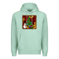 Seafoam snowman trees coaster Premium Hoodie - JahusDesignShop