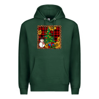 Sports Green snowman trees coaster Premium Hoodie - JahusDesignShop
