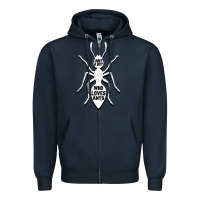 Navy Just A Boy Who Loves Ants Zipper Hoodie - Bettercallsaul