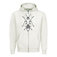 Oatmeal Heather Just A Boy Who Loves Ants Zipper Hoodie - Bettercallsaul