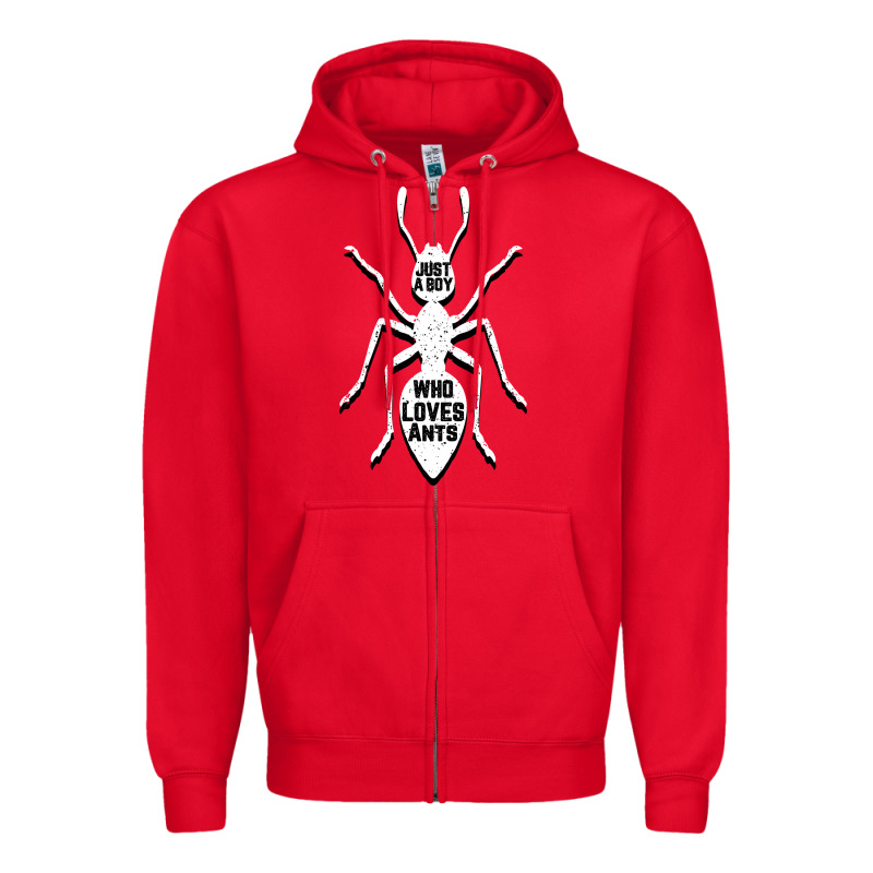 Just A Boy Who Loves Ants Zipper Hoodie by Bettercallsaul | Teevron