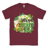Burgundy let's get lucked up Classic Tee - MaliasSmallBusiness