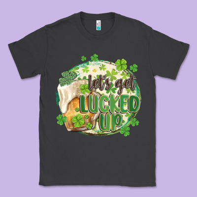 Let's Get Lucked Up Classic Tee Designed By Maliassmallbusiness