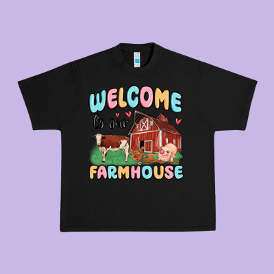 Welcome To Our Farmhouse Urban Heavy Tee Designed By Maliassmallbusiness
